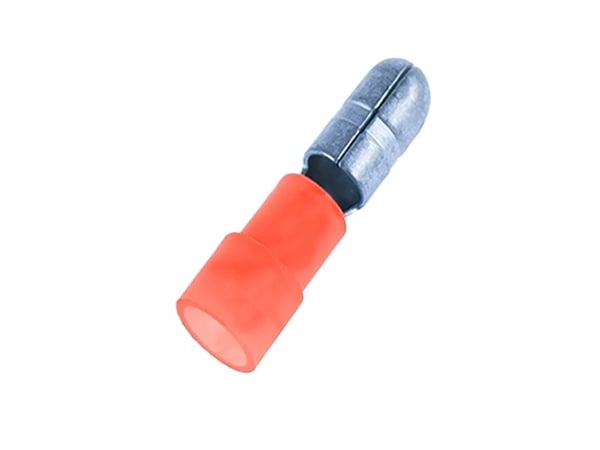 Jatkotappi punainen 0,50-1,5mm² tappi Ø4,0mm, pituus 23,0mmindv. halkaisija Ø3,2mm - (100 kpl)