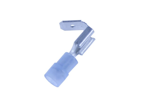 Spademuffe m/afgrening blå1,5-2,5mm², muffe 6,3x0,8mmspade 6,3mm, indv.diameter Ø3,9mm - (100 stk.)