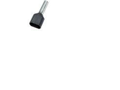 Pääteputki musta 2x6.0 mm²pituus 25.0 mmeristyspituus 14.0 mm - (100 kpl)