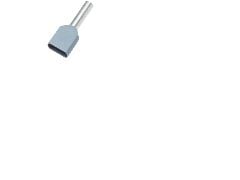 Liitäntäputki harmaa 2x4.0 mm²pituus 23.0 mmeristyspituus 12.0 mm - (100 kpl)