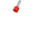 Pääteputki punainen 10,0 mm² pituus 22,0 mm eristyksen pituus 12,0 mm reiän halkaisija Ø4,5/7,6 mm - (100 kpl)