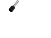 Liitäntäputki musta 6,0 mm² pituus 20,0 mm eristyspituus 12,0 mm - (100 kpl)