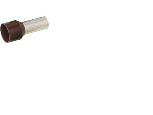 Liitäntäputki ruskea 10,0 mm² pituus 22,0 mm eristyksen pituus 12,0 mm - (100 kpl)