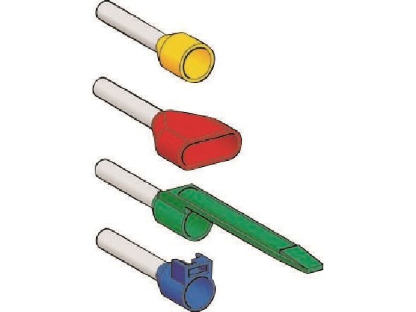 SCHNEIDER ELECTRIC Liitäntäputket 0,75mm²Kaksinkertaiset - pituus 13mm - (100 kpl.)