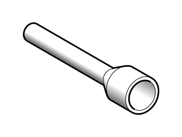 Schneider Electric DZ5CE005, Valkoinen, 0,5 mm², Peltipurkki, 100 kpl, UL, 8 mm