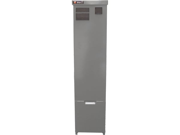 TRIARCA kabelskåp Trilite P12 XL 4-ledars skensystem 400A - 850x280x265 mm, 13 kg, alu grå