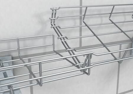Obo Bettermann 6001428, Mesh cable tray, 3 m, Stål, Zink