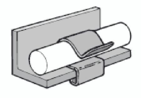 WALRAVEN Clips PC724 Ø 19-24 mmKlembredde 4-7 mmDeltatone 9000 behandlet stål