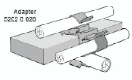 WALRAVEN PCC-adapteri PC4xx (puristimen leveys 2-4 mm) pidikkeillePuristimen leveys 12-20 mmDeltatone 9000 käsiteltyä terästä