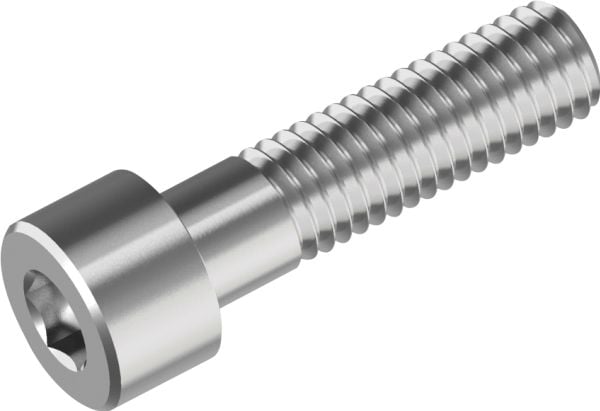 WASI bult DIN 912 M5x20mm med dubbelgänga, rostfritt stål A4 med cylindriskt huvud och insex 4mm - (500 st.)