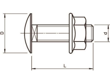 FRSB 6x16 F Levypultti M6x16 - (100 kpl)