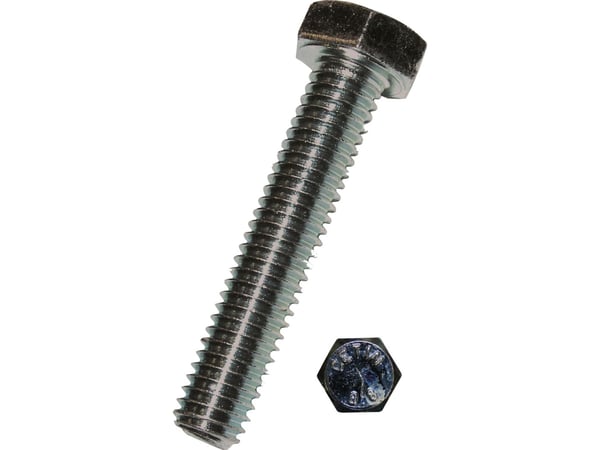 DRESSELHAUS Sarjapultti M8x35 mm DIN 933 ilman mutteria, sinkitty, täyskierreavaimen leveys 13 mm - (200 kpl)