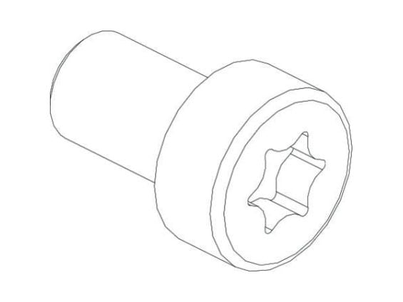CUBIC cylinder skruv torx 6x10mm