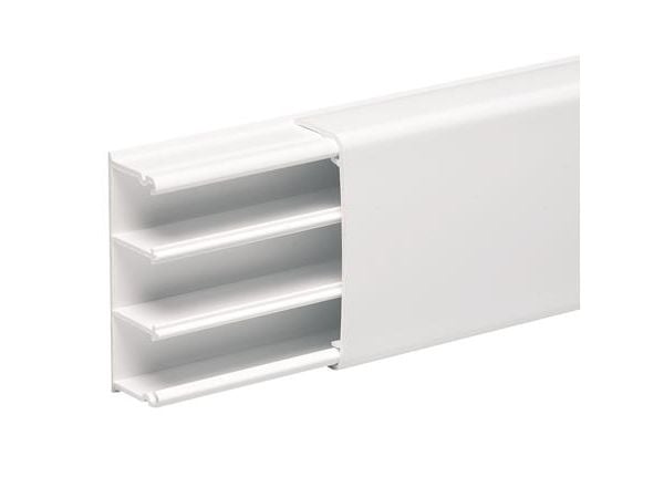 SCHNEIDER ELECTRIC Minikanal OptiLine-2560 3 fackHöjd 25 mm, bredd 60 mm, längd 2100 mmVit ral 9010 plast
