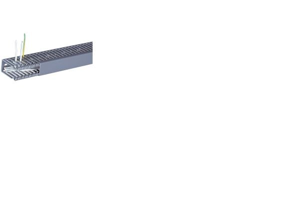 Hager BA66002507030B, Kabelränna, Grå, PVC, V0, 31 mm, 2000 mm