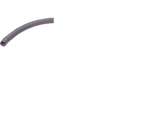 SØRENSEN &amp; KOFOED Led-letku Ø11 mm, pituus 25 metriä Panssaroitu letku, galvanoitu ja palosuojattu PVC-pinnoitteella, harmaa. - (25 metriä)