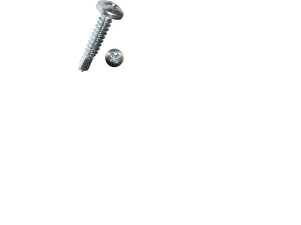 DRESSELHAUS Pladeskrue 4,8x32 mm DIN 7504 med borespids, elforzinketpanhoved og phillips kærv PH2 - (100 stk.)