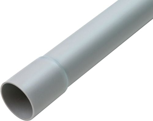 DIETZEL Plastrør stiv, halogenfri 40 mm HFIRM Turbo (1 1/2) lysegrå 3 meter - (3 meter)