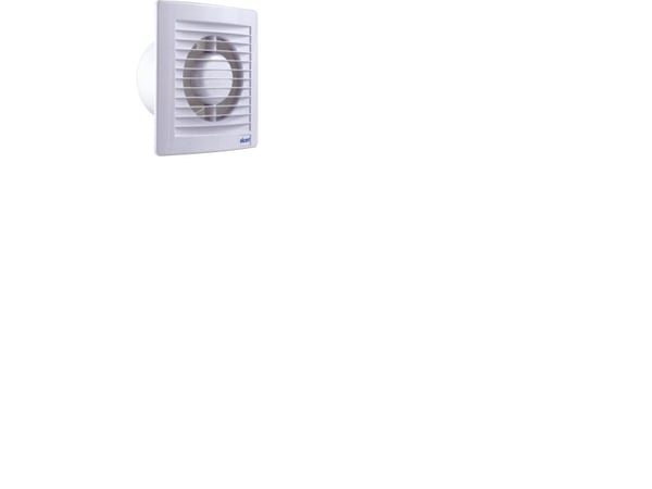 MAICO Ventilator E-Style 100 Trend, standardmodel. Luftmængde 85 m³/h. Mål 160x160/ø98 mm.