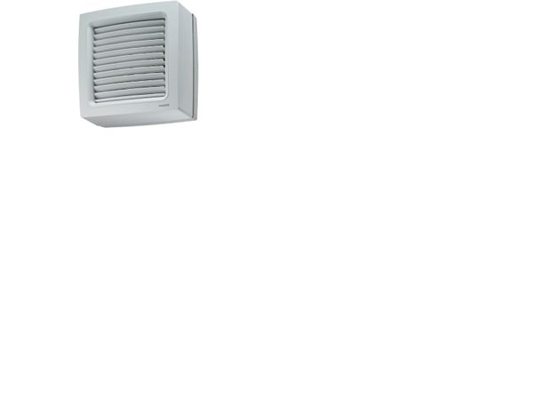 MAICO Ventilator EVN 15 til montering i vindue el. tynd plade 3-30 mm (hulmål 184-195 mm). Luftmængde 240 m³/h. Mål 226x226 mm.