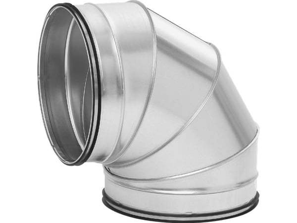 Lindab kort böj BKFU90° 200 mm/nippel