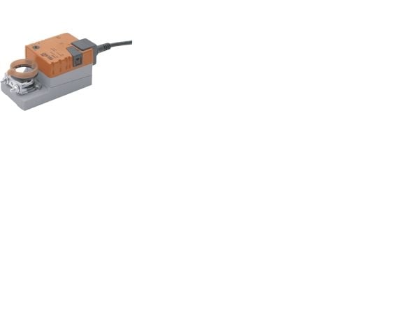 BELIMO Damper-moottori LMC24A-F, AC/DC 24 V, on/off- tai 3-pisteohjaus, 5 Nm, käyntiaika 35 sekuntia, valmisteltu 8x8 mm:n holkille.