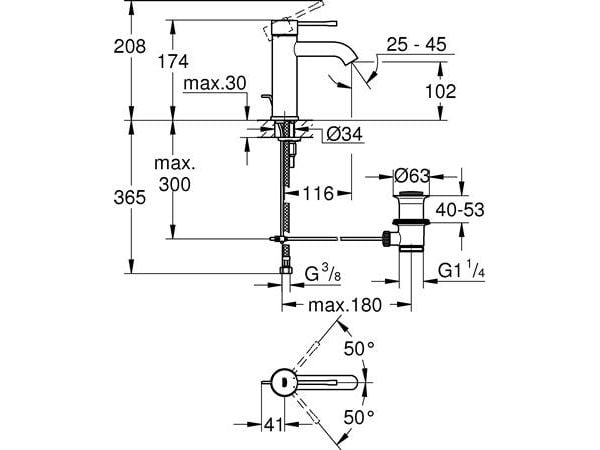 Grohe Essence Håndvaskarmatur, S-Size