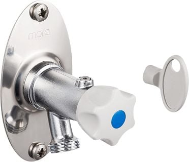 Mora Garden udendørshane 170-345 mm med nøgle og greb krom