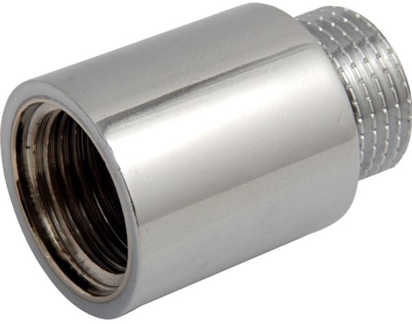 Rödgodsgängade kopplingar kranförlängare 3/8" x 10 mm, hylsa/nippel förkromad