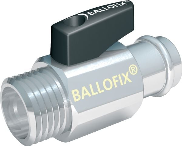 Ballofix pres 15 mm x 1/2" nippel
