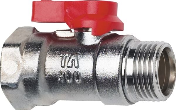 1/2" Kugleventil TA 400 rød