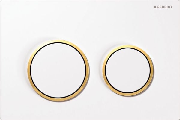Betjeningsplade Omega 20, hvid/guld/hvid
