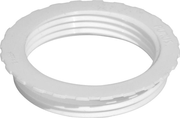 PURUS Overgang til vinkelkobling 5/4-1 1/2" hvid plast