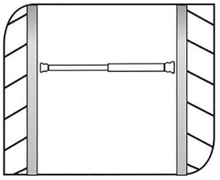 Csslr Plus vit teleskopstång i aluminium - Ø19 mm och 110-185 cm