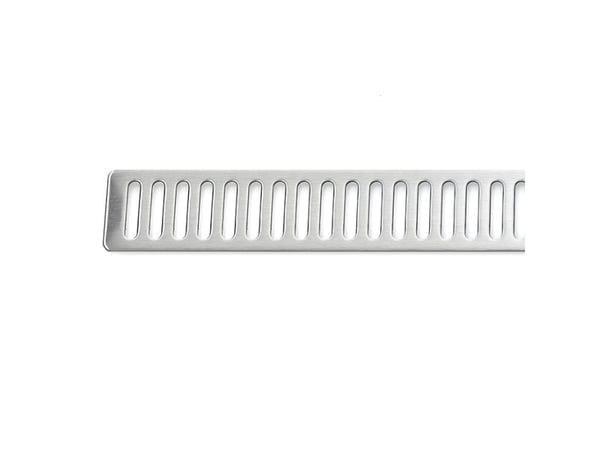 UNIDRAIN ClassicLine rist 600mm i rustfrit stål til linjeafløb, med børstet overflade. I design: Column.