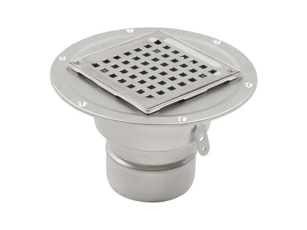 Blücher 110 mm afløbsskål til smøremembran, uden studs, lodret