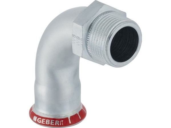 Geb. Mapress FZ bøjn 90° 15 - Geberit Mapress FZ bøjning 90° med udv. gevind 15mm R1/2