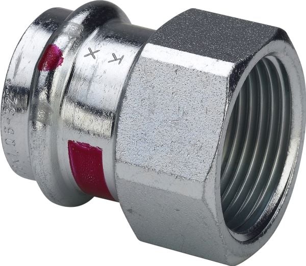 VIEGA Prestabo overgang ¾"x18mm af ulegeret stål muffe/muffe, SC-contur