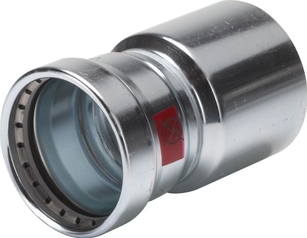VIEGA Prestabo reduktionsmuff / nippel 76,1x54 mm av galvaniserat stål SC-kontur