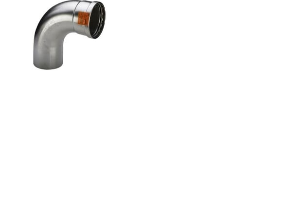 VIEGA Inox bøjning 90 grader 76,1mmINOX, rustfri stålmuffe / nippel, SC-Contur