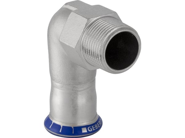 Geberit övergångsböj rostfri 18 mm-1/2 muff/anslutning mapress