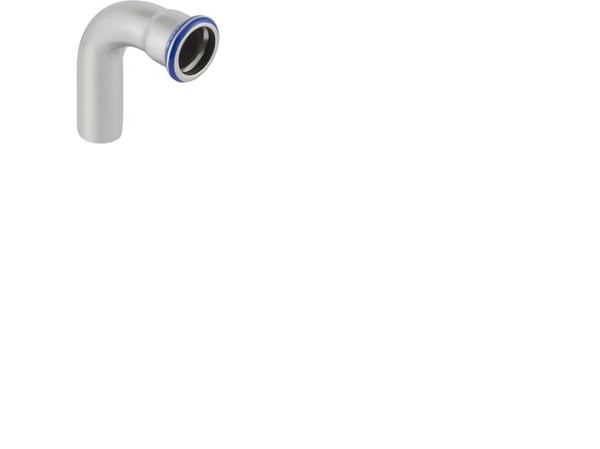 Geberit böj 90 grader rostfri 76,1 mm muff / nippel Mapress