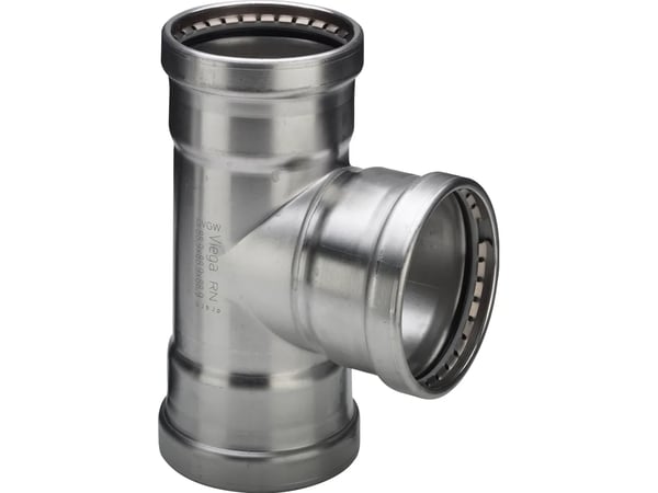 Viega inox T-stycke 76,1 mm