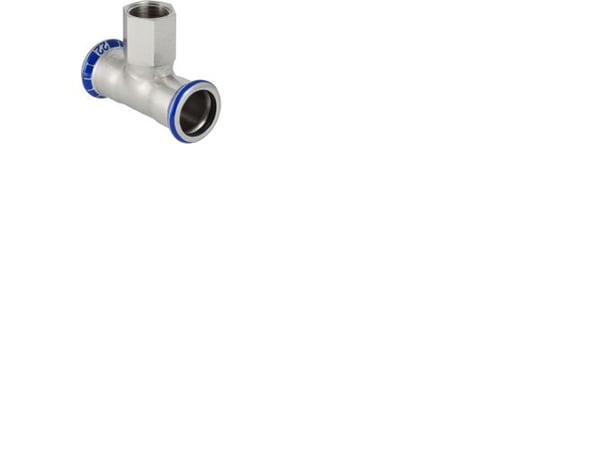 Geberit T-rör rostfritt 76,1-3/4-76 mm med hylsa för gren mapress