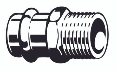 Viega Sanpress övergång 1¼"x28 mm i rödgods hylsa/nippel, SC-contur
