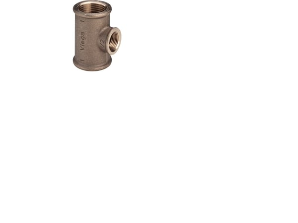 Viega T-stycke 1 1/4" rödmetall