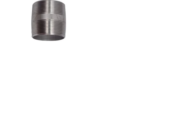 Nippelrør 1 1/2x60mm AISI316