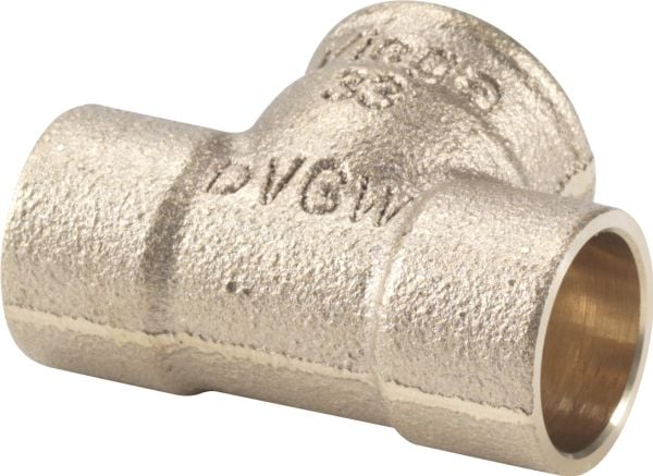 VIEGA T-rör 22x1/2x22 mm med löd hylsa och rörgänga