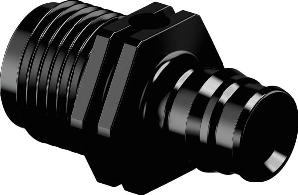 Uponor Q&E overgangsnippel PPSU sort 16 mm x 1/2"