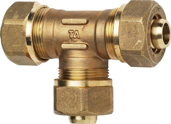 TA PEX T-stycke 22 mm